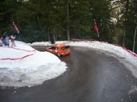 Photo MaitreFou - Auteur : Mathieu Vidal - Mots clés :  auto rallye monte carlo neige 